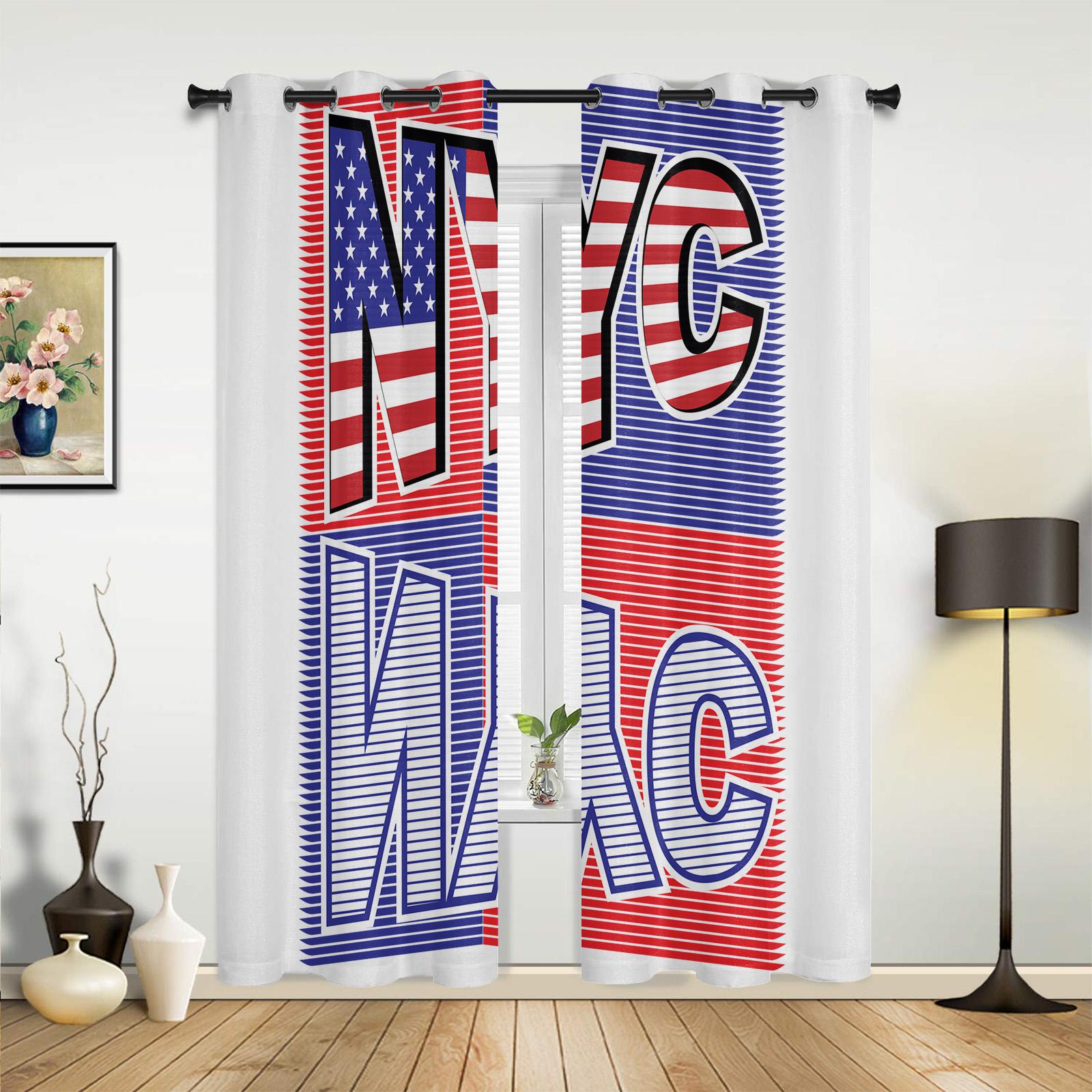 

Нью-йоркские оконные шторы для спальни, кухни, панели, домашний декор, шторы для гостиной 135W x 160H(cm)x2