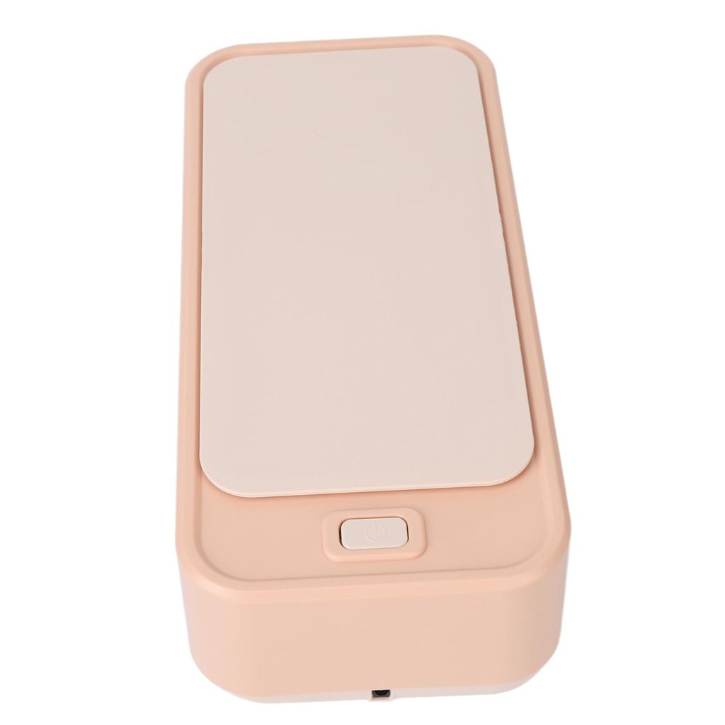 Schmuckreinigungsmaschine Hochfrequenzvibration Entfernt Schmutz Brillen Mundschutz Reiniger Rosa