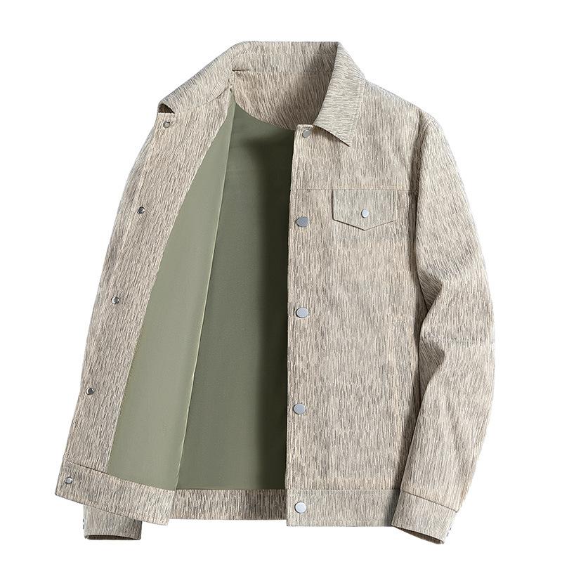 Frühlings- und Herbst-High-End-Jacke Herren Locker und vielseitig Modische Jacke Reversjacke Herren Top-Jacke