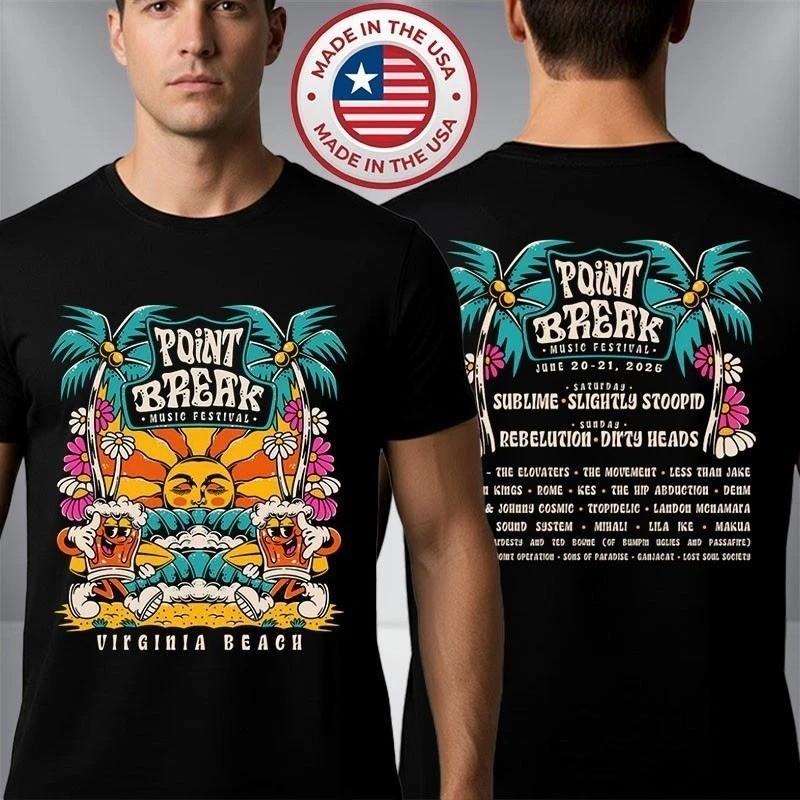 Point Break Festival 2026 Line Up Merch Tee Unisex TShirt Unisex T-Shirt XXL