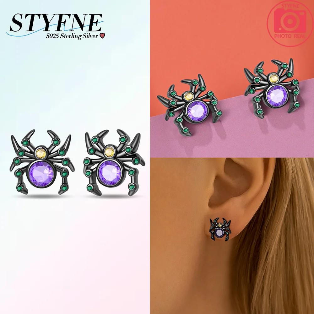Copper Metal Authentic Original Earring of Bat Spider Red Eight-spotted Ladybug Earring Woman's Bee Dragonfly Earring Women High Quality Fine Jewelry