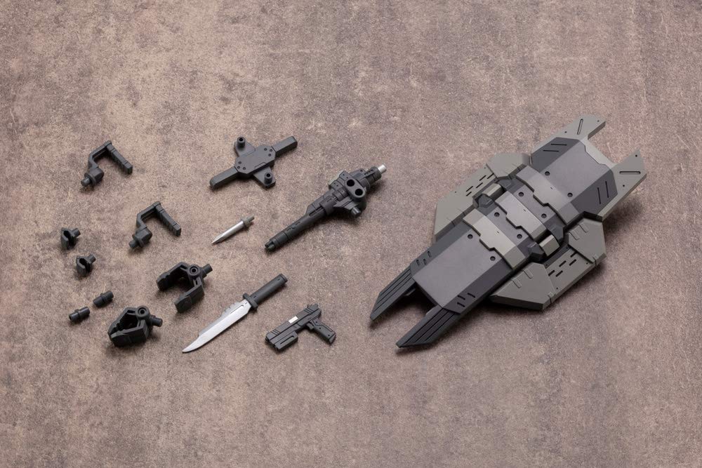 M.S.G Modellier-Zubehör Waffeneinheit 10 Mehrfachschild Gesamtlänge ca.. 117mm Plastikmodell ohne Maßstab
