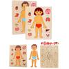 Parts Montessori Puzzles Busy Board Human Body Teaching Learning Body For Early Education Games Toddlers Quiet Books Children