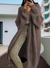 New long lazy wind sweater women's autumn and winter loose and versatile long-sleeved knitted cardigan jacket buttons 13 colors