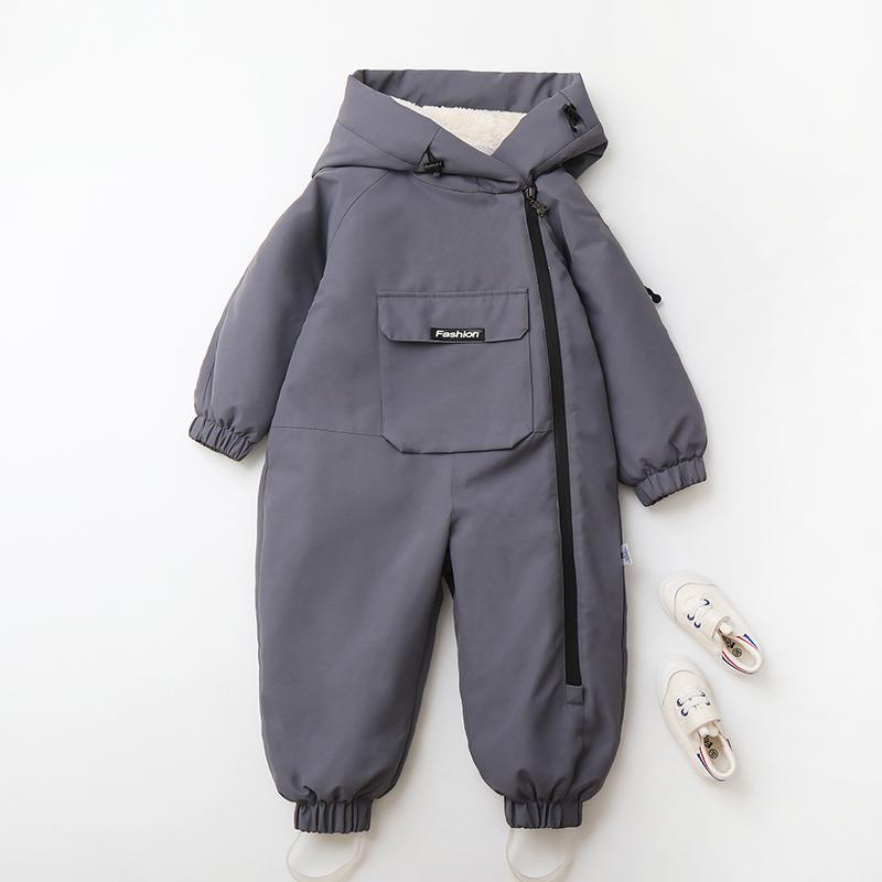 Winter Baby Clothes Warm Fur Boys Snowsuit Baby Ski Rompers Kids Girls Jumpsuits