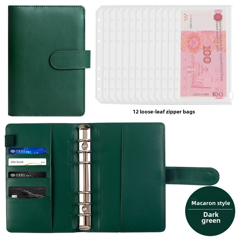 "Large Capacity Cash Deposit Book: Family Finance Management, Loose-Leaf Handbook and Bill Storage Bag"