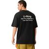 Li Ning Sport Lifestyle Serie High Street Amerikaans Vintage Casual Eenvoudig Letter Effen Kleur Ronde Hals Pullover Korte Mouw T-shirt AHSV283-3