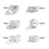 Matte Matte Love Wide Edge Ring Female, Metal Folded Matte Open Ring Index Finger Ring
