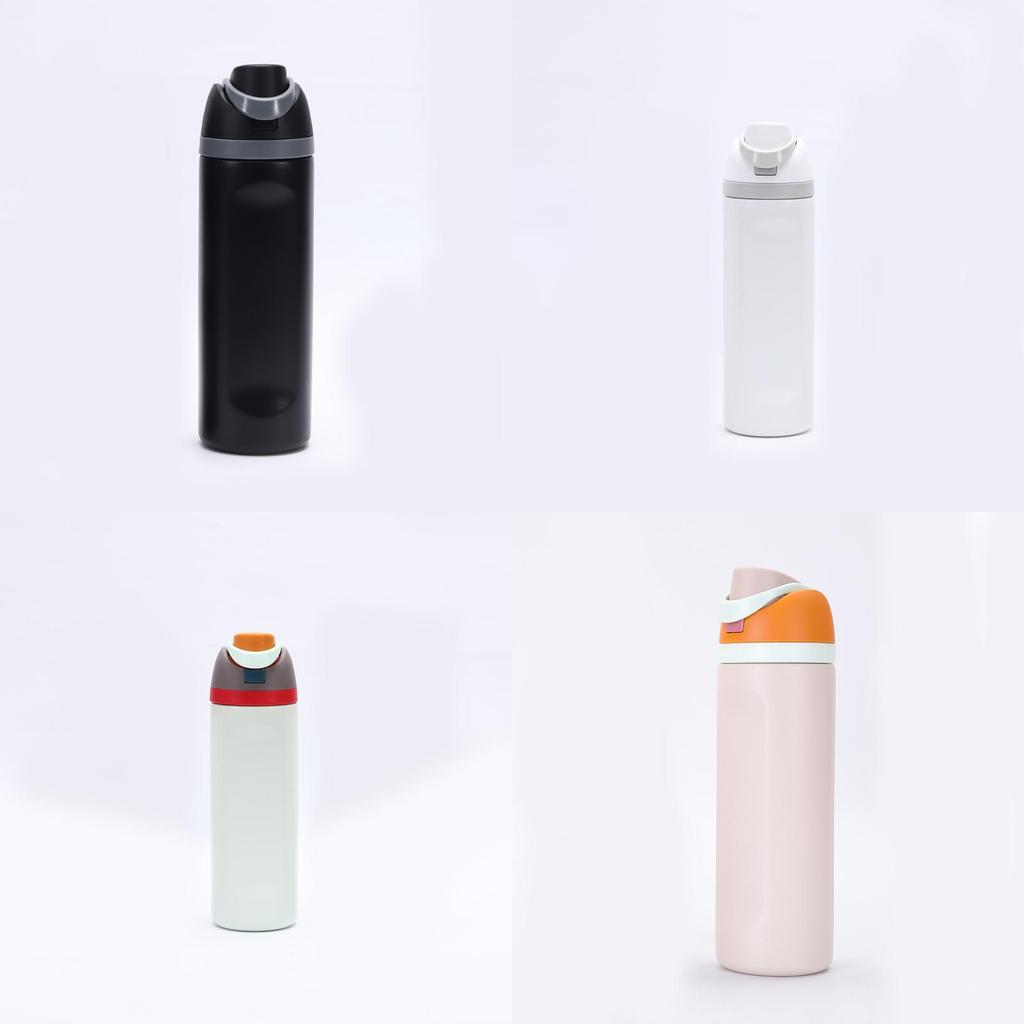 Owala Izolowany Bidon Dziecięcy ze Słomką 24oz Przenośny Stalowy Do Szkoły i Podróży