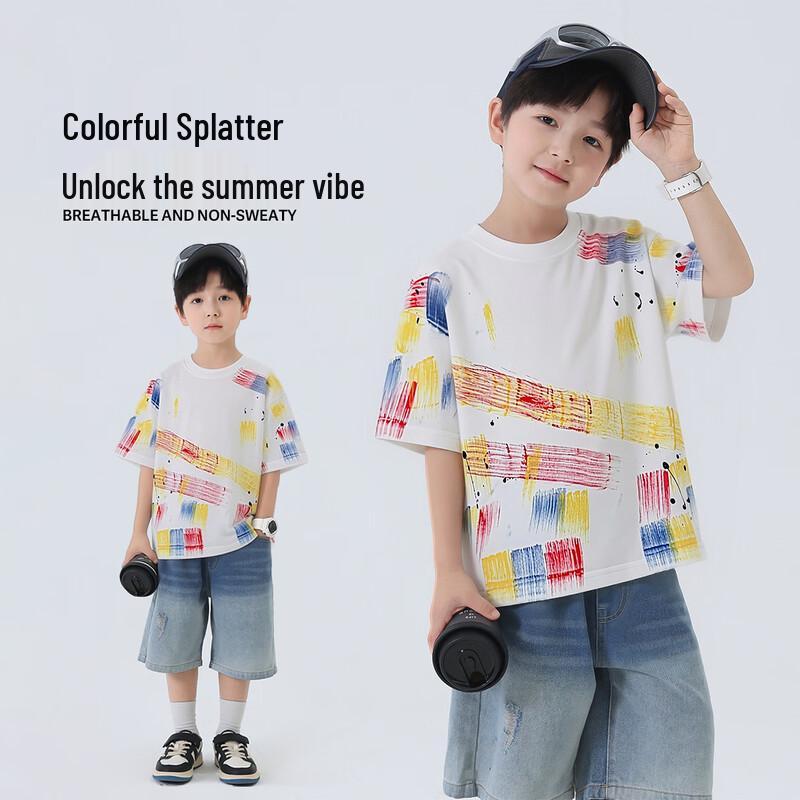 Boys' Summer Cotton Short Sleeve T-Shirt