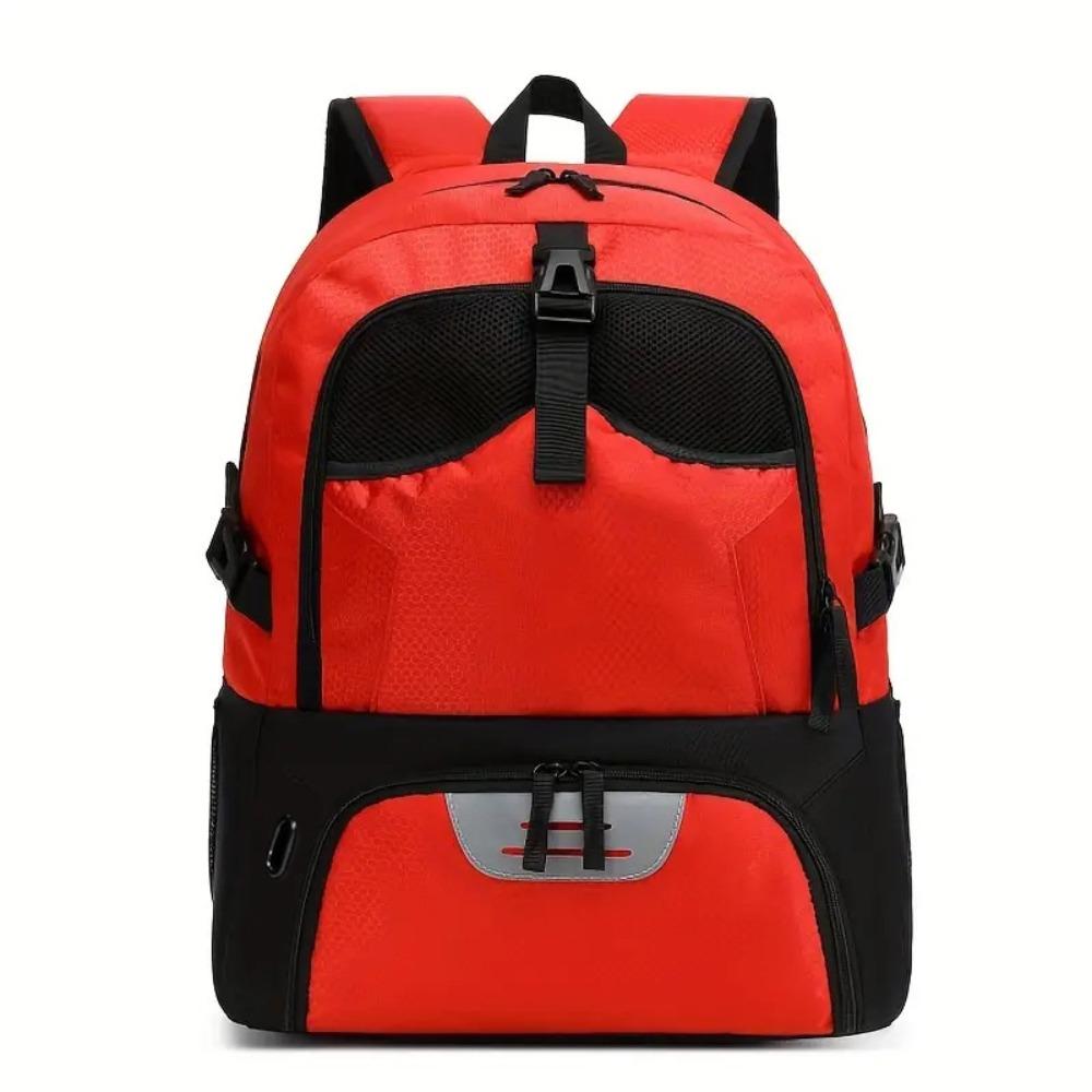 

Large Capacity Basketball Backpack Separate Ball Holder Shoes Compartment Soccer Ball Backpack Waterproof Breathable Sports Bag