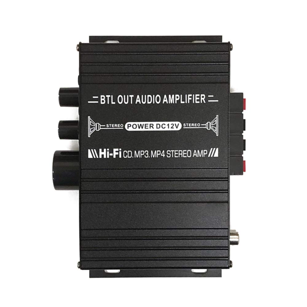 Kompakter Audioverstärker mit Bluetooth 40W 40W Karte Aluminium Fernbedienung Leistungsverstärker für verschiedene Musik Auto-Verstärker FMTLPAK380 2-Kanal 5.0,