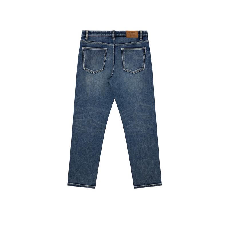 HAZZYS Men's Classic Denim Straight-Leg Jeans