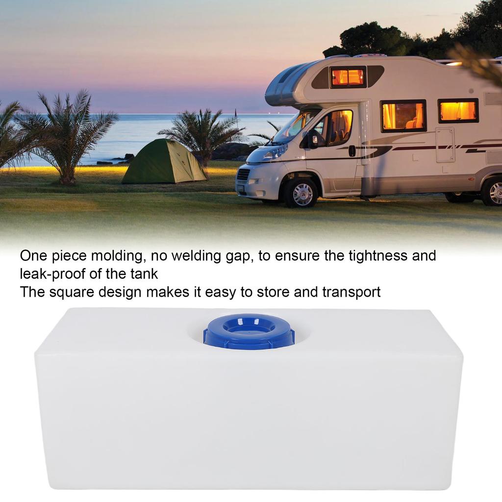 15 Gallons RV Fresh Water Holding LLDPE 130mm Water Inlet Storage for RV Trailer Camper Boat Yacht Fresh Water