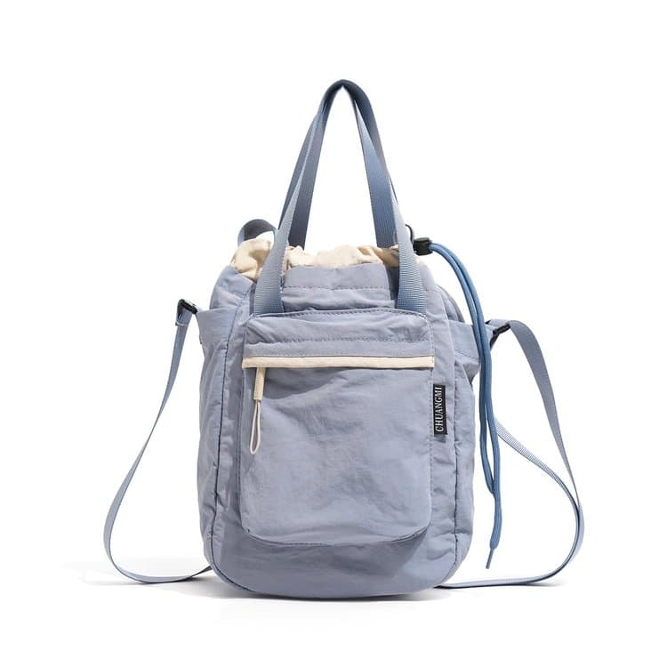 Nylon outdoor messenger bag casual bucket small bag