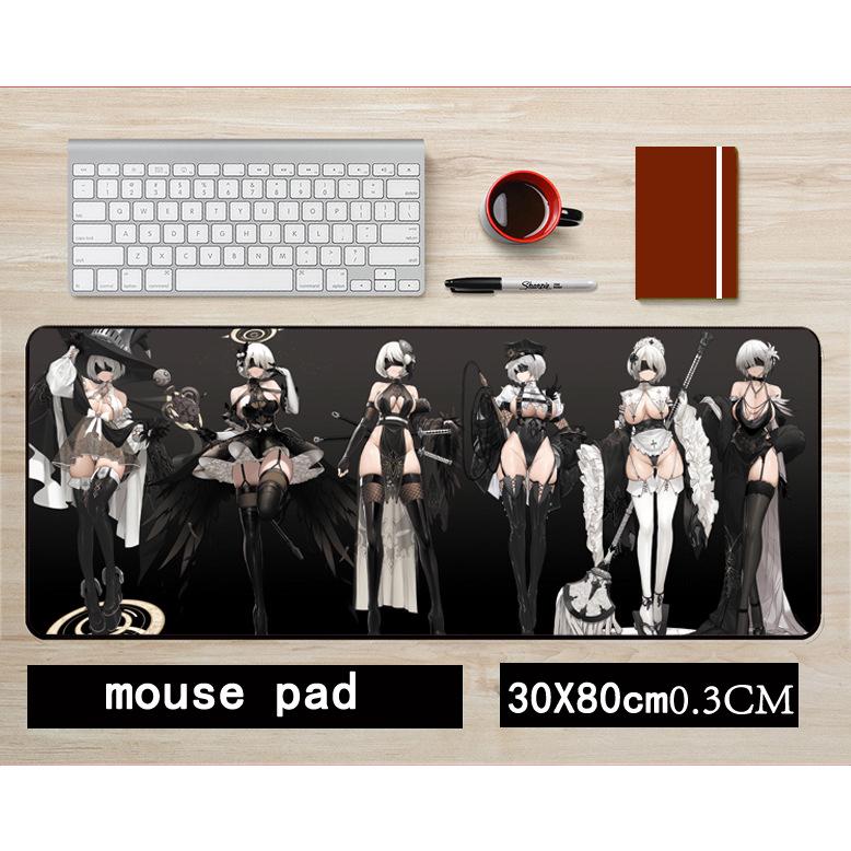 NieR: Automata 2B Non-slip Mouse Pad, 30x80cm Gaming Desk Mat