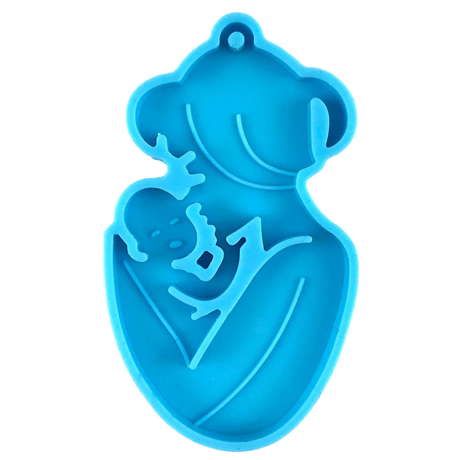 

Силиконовая форма для брелока «Сделай сам» для мамы и ребенка, форма для изготовления эпоксидной смолы, форма для изготовления кулона на брелок, подарок на День матери 1