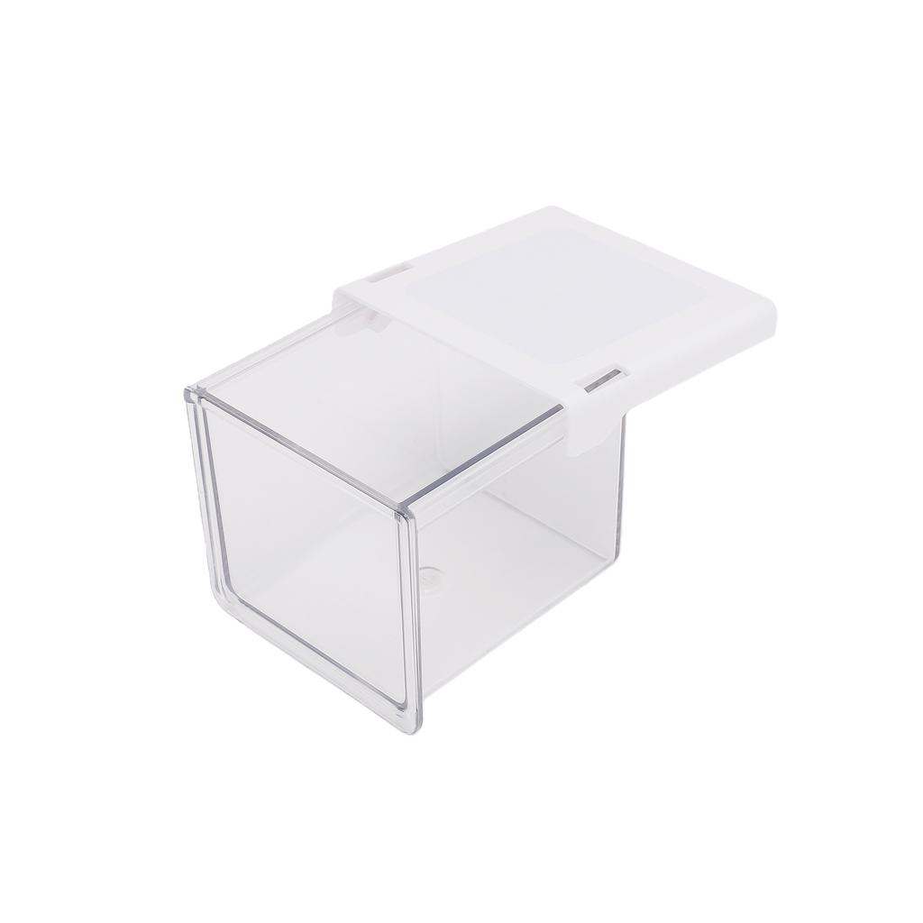 Klare Aufbewahrungsbox unter dem Spiegelschrank Hohe Transparenz PET Schubladenorganizer 33 Grad schräge Öffnung für das Badezimmer