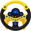 CocoPon Toy Steering Wheel with Adjustable Volume Realistic Sound for Baby Stroller Drive Yellow
