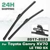 For Toyota Camry XV70 LE TRD SX 2017-2023 2018 2019 2020 Wiper Front Wiper Blades Windshield Windscreen Window Brush 26"+20