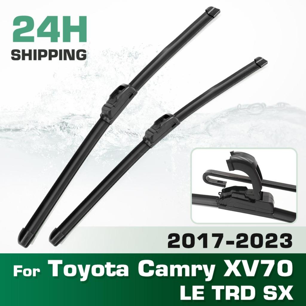 For Toyota Camry XV70 LE TRD SX 2017-2023 2018 2019 2020 Wiper Front Wiper Blades Windshield Windscreen Window Brush 26"+20