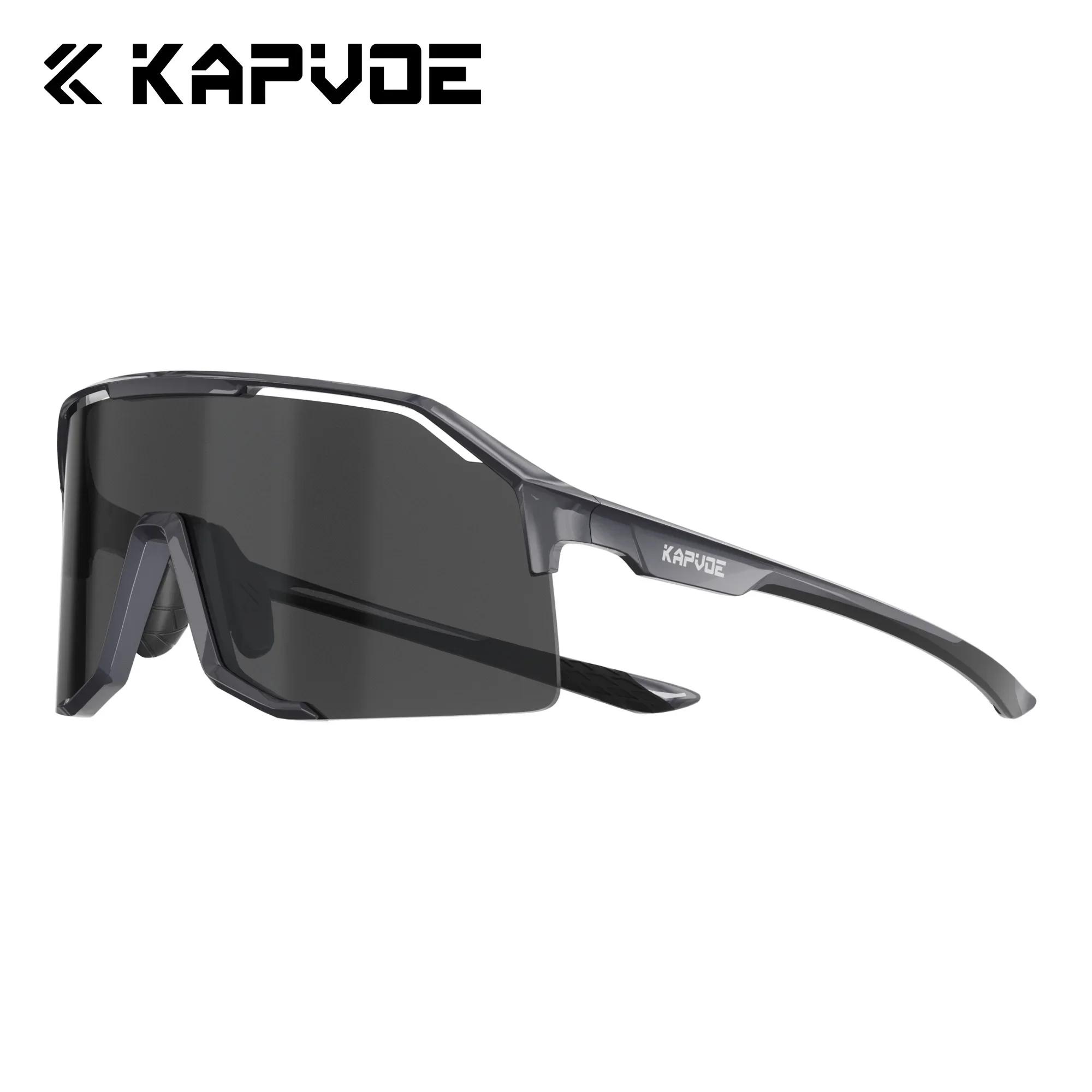 

Kapvoe Photochromic Cycling Glasses UV400 Bike Sunglasses for Man MTB Goggles Outdoor Camping Hiking Sports Bicycle Eyewear 1 lens
