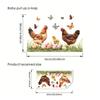 Creative And Funny Rooster Wall Decal - Self-Adhesive Chicken Wall Sticker For Room, Living Room, Kitchen, And Home Decor