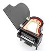 Exquisite Wooden Mini Piano Model Display Decoration Home Coffee House Ornament