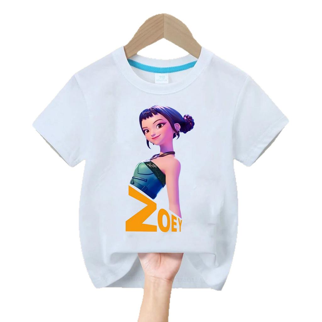 Kids Unisex T-Shirts Witch Hunt Printed Round Neck Children's Short Sleeved T-shirt