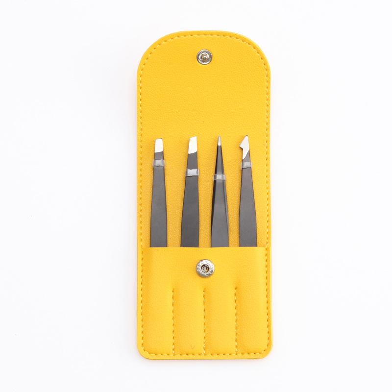 Beauty Tools Eyebrow Tweezers Stainless Steel Black Eyebrow Tweezers 96 Tweezers Multi-purpose Plucking Eyebrow Tweezers Set