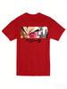 Bandai Dragon Ball Z Goku Detection Eye Pattern Embroidery HighQuality Mens ShortSleeved Family LargeSize Loose TShirt