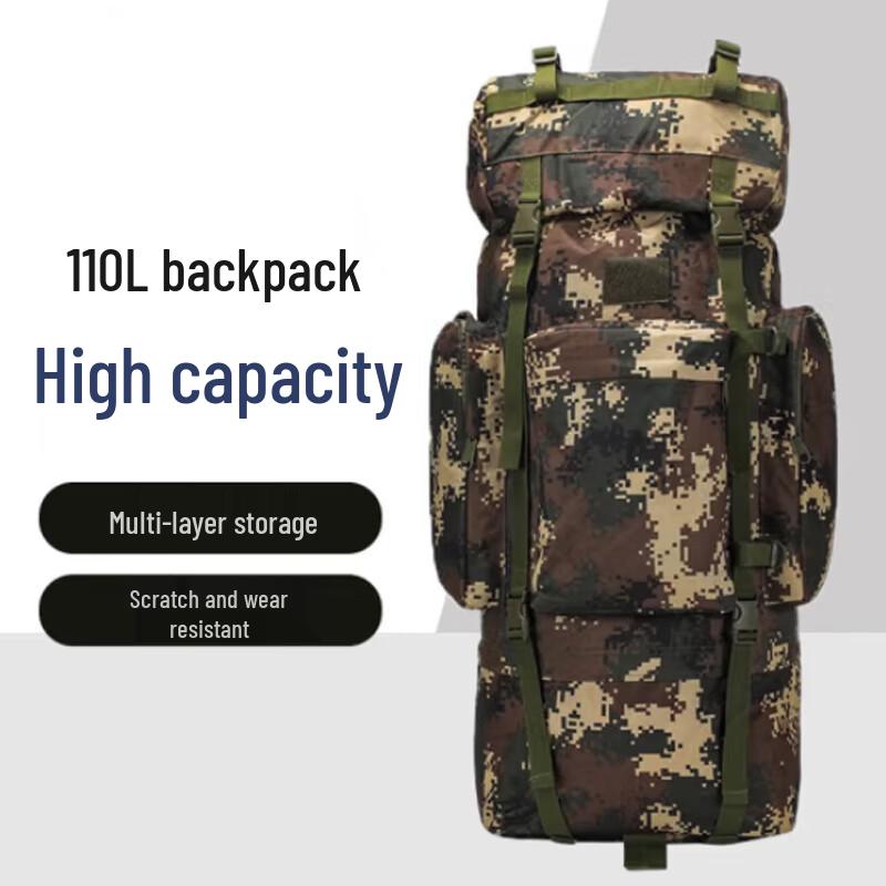 Xuefenghu 110L Camouflage Outdoor Tactical Backpack