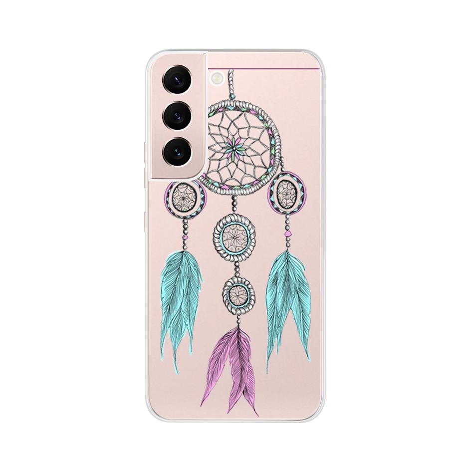 Beautiful Flower Phone Case For Samsung Galaxy S22 Pro S 22 Ultra 5G Case Cute Cat Soft Silicone TPU Cover For Samsung S22 22Pro