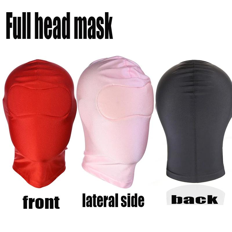 Manyjoy Maska Kukla na Hlavu Spandex Lycra Kukla SM Hra na Role Latex Kůže Otevřená Ústa Oči Pokrývka Hlavy Sexy Zábavné Doplňky