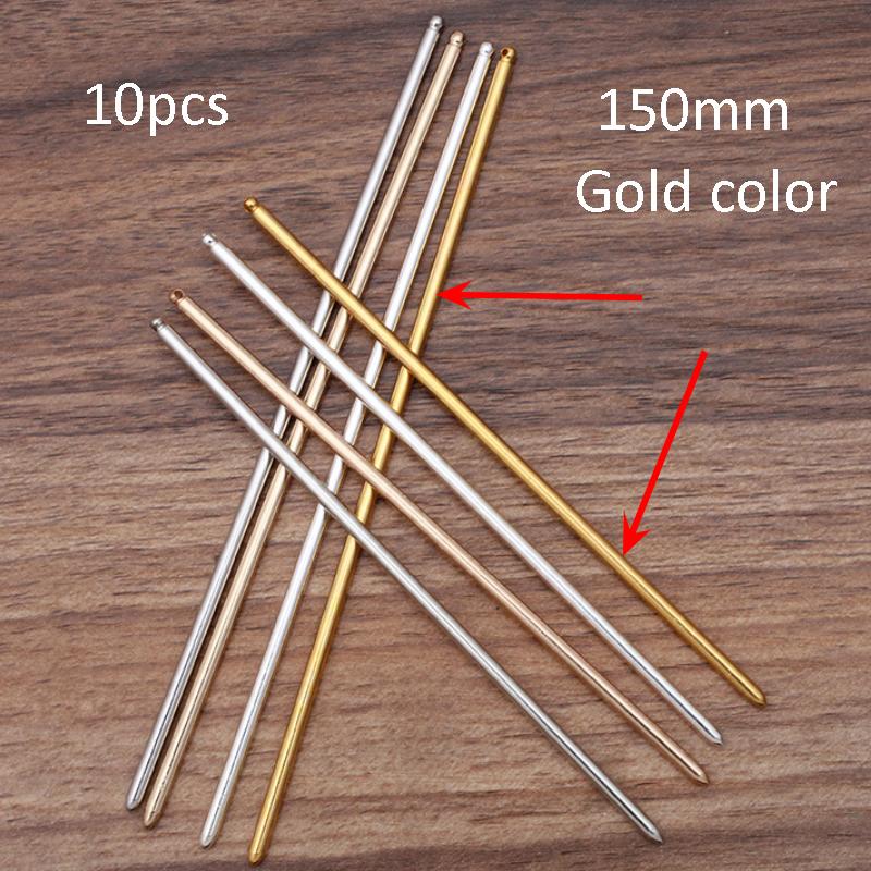 

10 шт 125/150 мм Металеві Залізні Шпильки для Волосся Заготівка Основа для Встановлення Паличка для Волосся для Жінок Ювелірні Вироби Оптом Фурнітура Компоненти DIY Аксесуари
