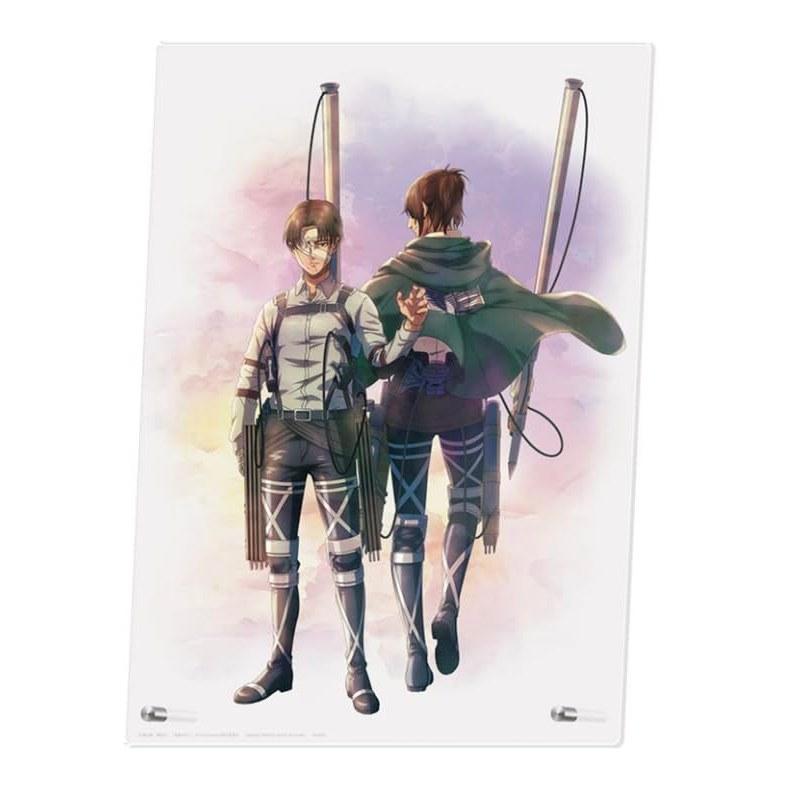 Shingeki no Kyojin E Prize Acrylic Board Shinzou wo Sasageyo Ichiban Kuji Levi Hange Hobby