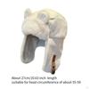 Animal Ear Trapper Hat for Women, Stylish Soft Winter Riding, Street Shopping