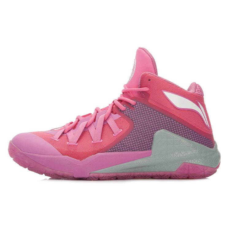 

LINING All In Team 3 Basketball Shoes Unisex High Top Azalea Pink 42