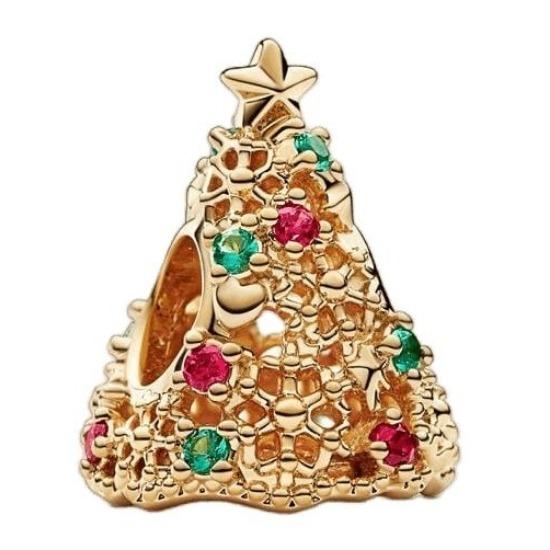 

S925 серебро, блестящая золотая серия, Корона, милая свинья, бусины в виде дерева жизни, подходят для оригинального браслета, женские украшения «сделай сам»