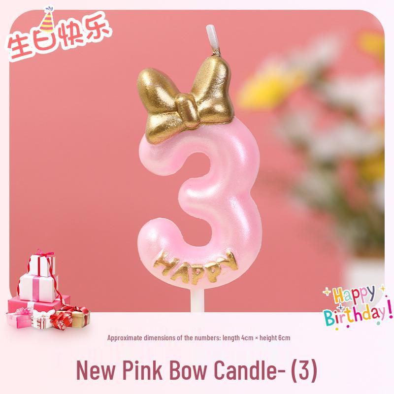 Creative Birthday Candle for Girls - Number One Cake Decoration for Baby and Children