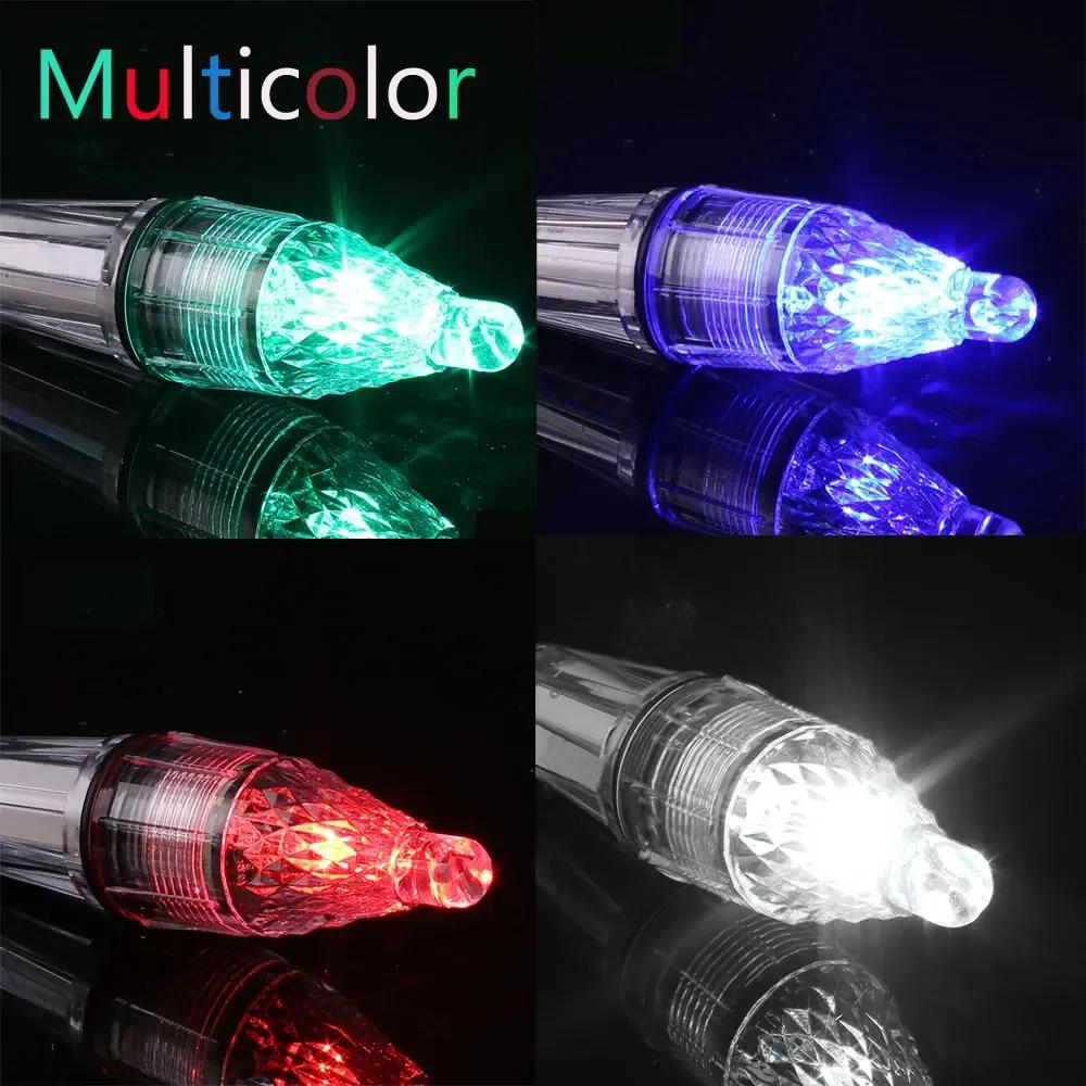 Underwater LED Lure Light 12/17cm Waterproof Fishing Light Colorful Flash LED Bait Lamp Fishing Tools , Without Battery