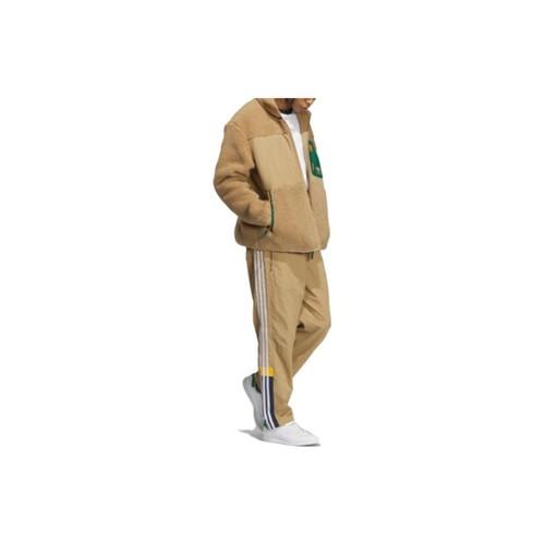 adidas Originals Loose-Fit Sports Jacket with Multiple Pockets for Men, Yellow