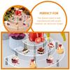 Black Acrylic Cake Display Stand Set with 3mm Thickness 5cm 7cm 10cm Ad Cake Board Nails Wedding Party Table Decoration