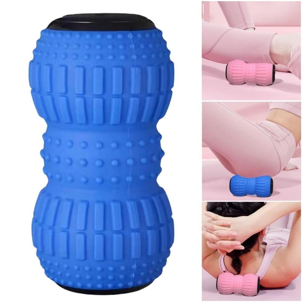 Silicone Vibration Peanut Massage Ball Muscle Pain Relief USB Rechargeable Electric Massage Peanut Ball Fitness Equipment Small
