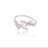 Korean Style Open Leaf Pinky Ring for Women