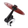 Car Cymbal Air Vent Stainless Steel Mini Car Crash Cymbal Drum with Dual Ball Joint Silent Silicone Pad Red