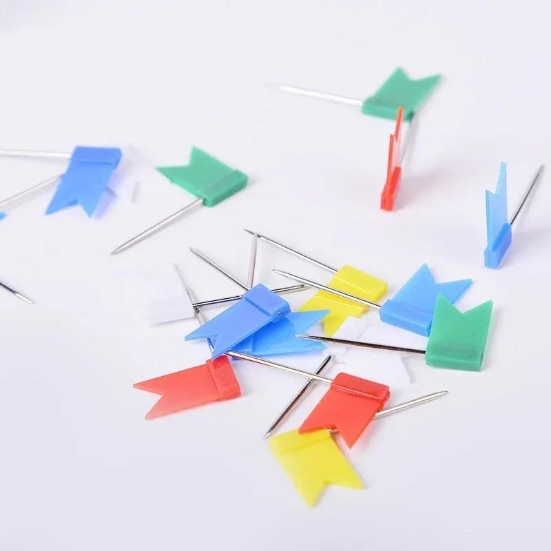 20pcs/set Flag Thumbtack Nail Thumbtack Board Map Drawing Tacks for Notice Board Marker Home Office School Stationery Supplies