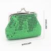 Portable Card Holder Sequin Coin Purse Money Bag Storage Bag Small Purse Bag Kiss Clasp Lock Handbag Clutch Lipstick Bag Male