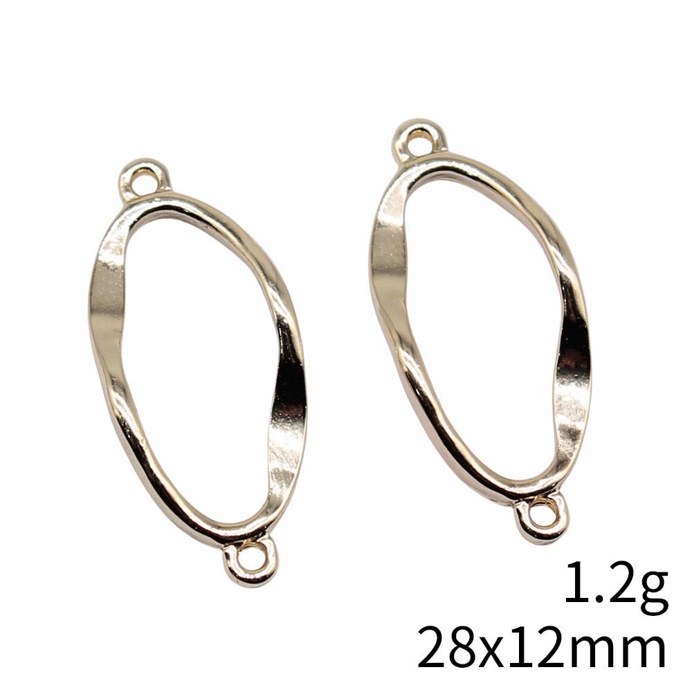 Wedding Anniversary Charms For Italian Bracelet Geometric Hollow Charms Pendant Women's Clothing Pendant Accessories