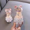 Spring-summer-autumn Bowknot Korean Rhinestone Soft-soled Girls' Sandals, Princess Shoes, Children's Shoes, Spring-style Girls' Leather Shoes